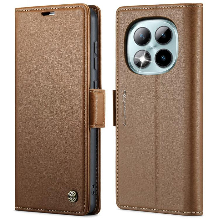 Funda para teléfono con textura de lichi y hebilla de mariposa con RFID y antirrobo CaseMe 023, For Xiaomi 17T 5G, For Xiaomi 17 Ultra, For Redmi Note 15 Pro 4G Global 163.2mm, For Redmi Note 15 Pro 5G Global 163.6mm, For Xiaomi 17, For Xiaomi 15T Pro ...