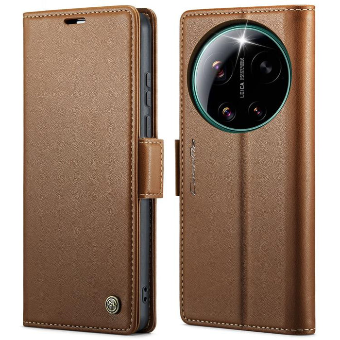 Funda para teléfono con textura de lichi y hebilla de mariposa con RFID y antirrobo CaseMe 023, For Xiaomi 17T 5G, For Xiaomi 17 Ultra, For Redmi Note 15 Pro 4G Global 163.2mm, For Redmi Note 15 Pro 5G Global 163.6mm, For Xiaomi 17, For Xiaomi 15T Pro ...