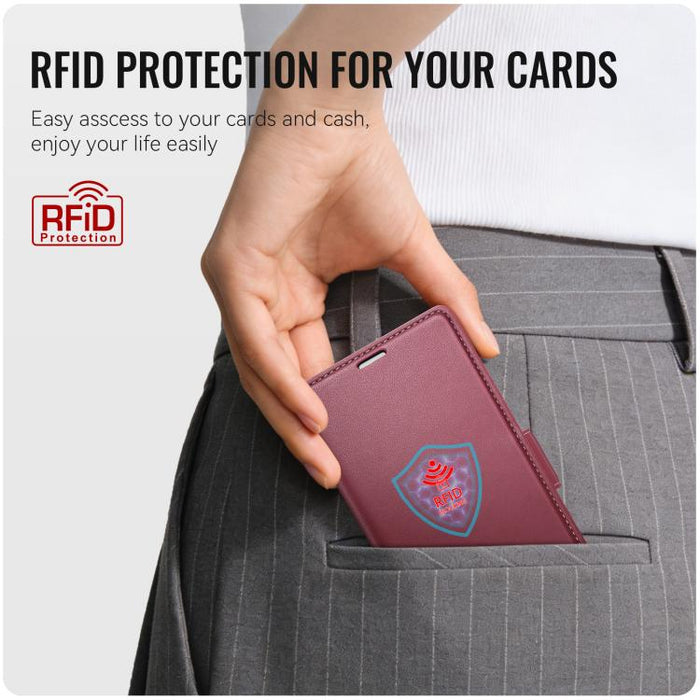 Funda para teléfono con textura de lichi y hebilla de mariposa con RFID y antirrobo CaseMe 023, For Xiaomi 17T 5G, For Xiaomi 17 Ultra, For Redmi Note 15 Pro 4G Global 163.2mm, For Redmi Note 15 Pro 5G Global 163.6mm, For Xiaomi 17, For Xiaomi 15T Pro ...