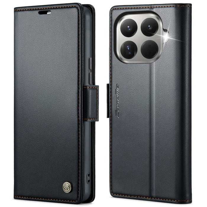 Funda para teléfono con textura de lichi y hebilla de mariposa con RFID y antirrobo CaseMe 023, For Xiaomi 17T 5G, For Xiaomi 17 Ultra, For Redmi Note 15 Pro 4G Global 163.2mm, For Redmi Note 15 Pro 5G Global 163.6mm, For Xiaomi 17, For Xiaomi 15T Pro ...