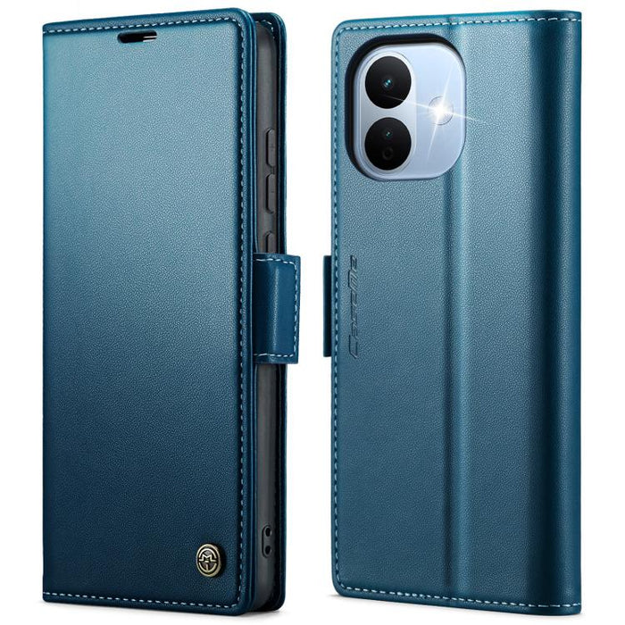 Funda para teléfono con textura de lichi y hebilla de mariposa con RFID y antirrobo CaseMe 023, For Redmi Note 17 4G / 5G Global 169.7mm, For Redmi Note 17 Pro Max Global 163.4mm, For Redmi Note 17 Pro 5G Global 163.5mm, For Xiaomi 17T Pro 5G          ...