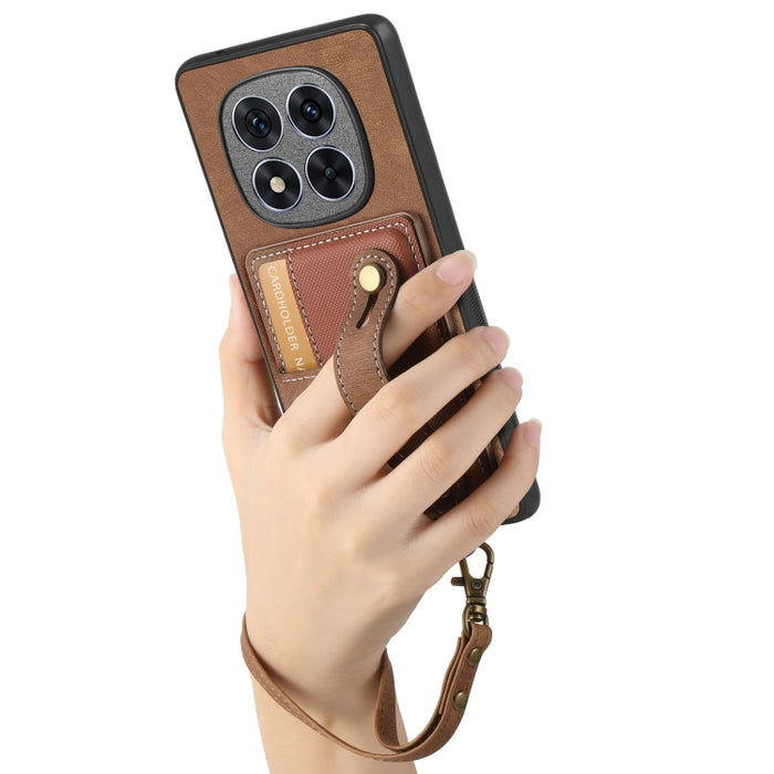 Funda de cuero para teléfono con parte trasera tipo billetera y pulsera con cruz retro, For Xiaomi Redmi Note 14 Pro+ 5G, For Xiaomi Redmi Note 14 Pro 5G