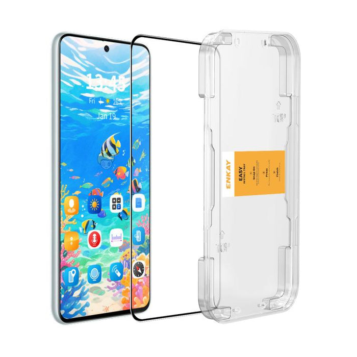 Película de vidrio de silicio alúmina de alta calidad ENKAY de fácil instalación de 0,18 mm, compatible con desbloqueo ultrasónico, For Xiaomi 17T Pro 5G, For Xiaomi 17T 5G, For Xiaomi Poco X8 Pro Max 5G, For Xiaomi Poco X8 Pro 5G, For Xiaomi 15       ...