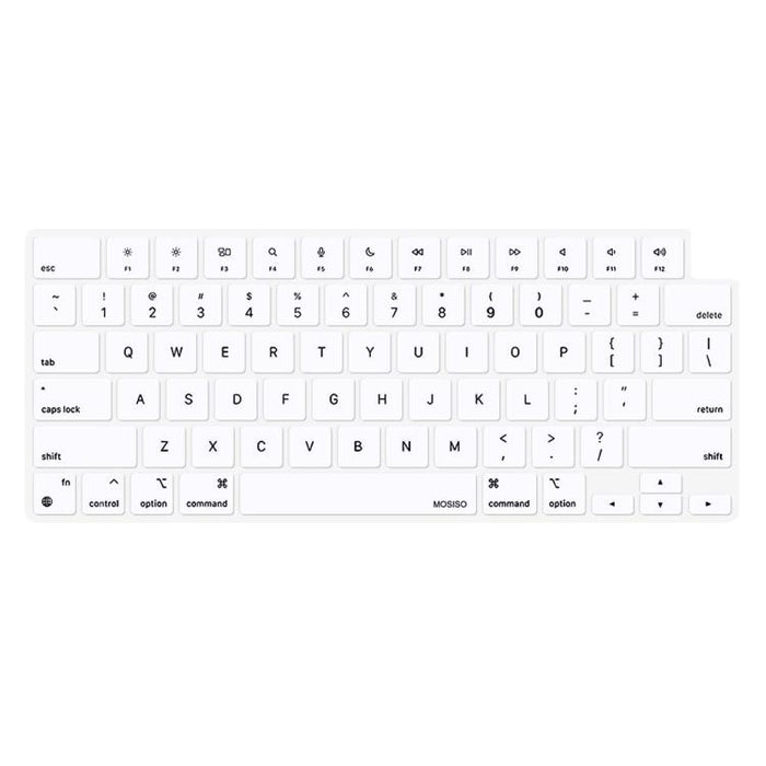 Funda para teclado ENKAY versión estadounidense con película protectora de silicona suave, For MacBook Pro 14.2 / Pro 16.2 / Air 13.6 / Air 15.3 / Pro 14.2 2025 M5 (A3434), For MacBook Pro 13.3 (A2289/A2338) / Pro 16 (A2141) / Pro 14.2 2025 M5 (A3434)