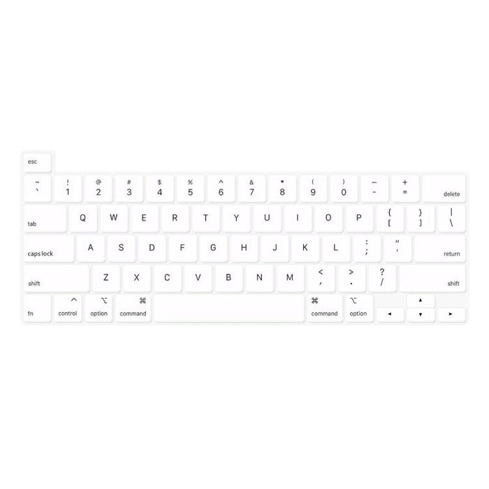 Funda para teclado ENKAY versión estadounidense con película protectora de silicona suave, For MacBook Pro 14.2 / Pro 16.2 / Air 13.6 / Air 15.3 / Pro 14.2 2025 M5 (A3434), For MacBook Pro 13.3 (A2289/A2338) / Pro 16 (A2141) / Pro 14.2 2025 M5 (A3434)