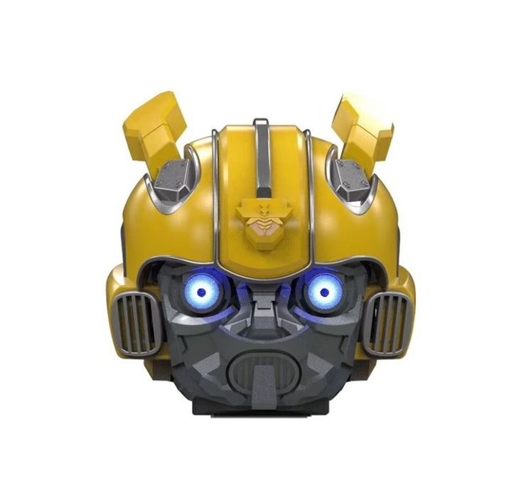 Altavoz Bluetooth 5.0, Altavoz de Dibujos Animados de Bumblebee, Soporte TF, Función FM, Material metálico