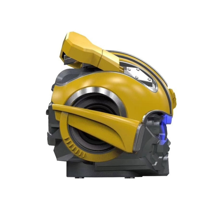 Altavoz Bluetooth 5.0, Altavoz de Dibujos Animados de Bumblebee, Soporte TF, Función FM, Material metálico