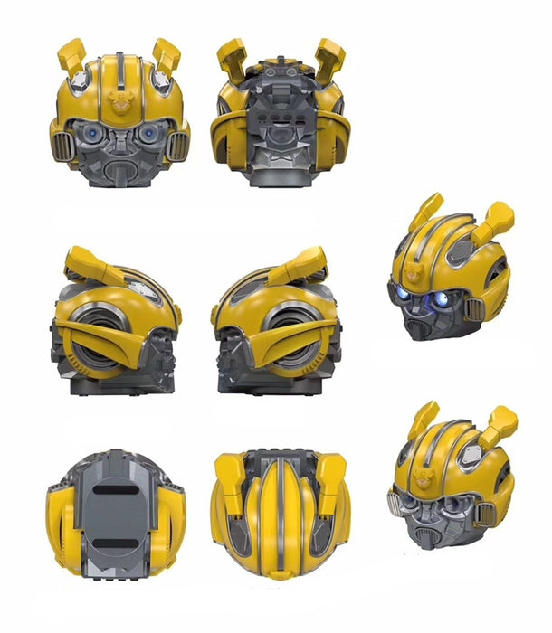 Altavoz Bluetooth 5.0, Altavoz de Dibujos Animados de Bumblebee, Soporte TF, Función FM, Material metálico