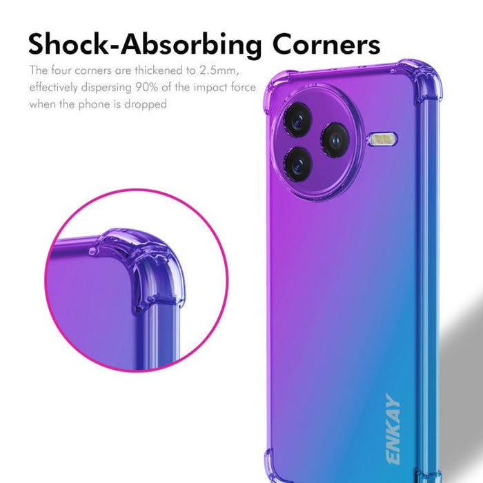 Funda para teléfono de TPU con airbag y diseño degradado de ENKAY Hat-Prince, For Xiaomi Poco F7 Pro / Redmi K80, For Xiaomi 15 Ultra, For Xiaomi Poco X7 Pro / Redmi Turbo 4, For Xiaomi Poco M7 Pro, For Redmi Note 14 Pro 4G, For Redmi Note 14 4G 163.25...