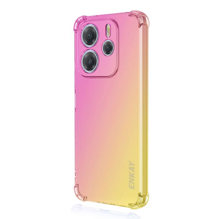 Funda para teléfono de TPU con airbag y diseño degradado de ENKAY Hat-Prince, For Xiaomi 17T Pro, For Redmi 15a 5G, For Xiaomi Poco X8 Pro Max, For Xiaomi Poco X8 Pro, For Redmi Note 15 Pro 5G Global 163.6mm, For Xiaomi Poco M7 4G 169mm                ...