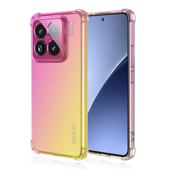 Funda para teléfono de TPU con airbag y diseño degradado de ENKAY Hat-Prince, For Xiaomi 17T Pro, For Redmi 15a 5G, For Xiaomi Poco X8 Pro Max, For Xiaomi Poco X8 Pro, For Redmi Note 15 Pro 5G Global 163.6mm, For Xiaomi Poco M7 4G 169mm                ...