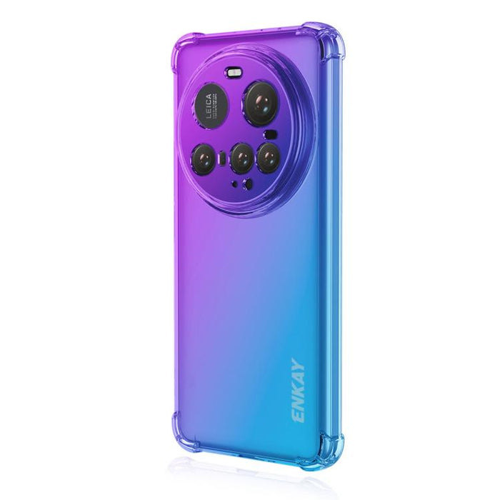 Funda para teléfono de TPU con airbag y diseño degradado de ENKAY Hat-Prince, For Xiaomi 17T Pro, For Redmi 15a 5G, For Xiaomi Poco X8 Pro Max, For Xiaomi Poco X8 Pro, For Redmi Note 15 Pro 5G Global 163.6mm, For Xiaomi Poco M7 4G 169mm                ...