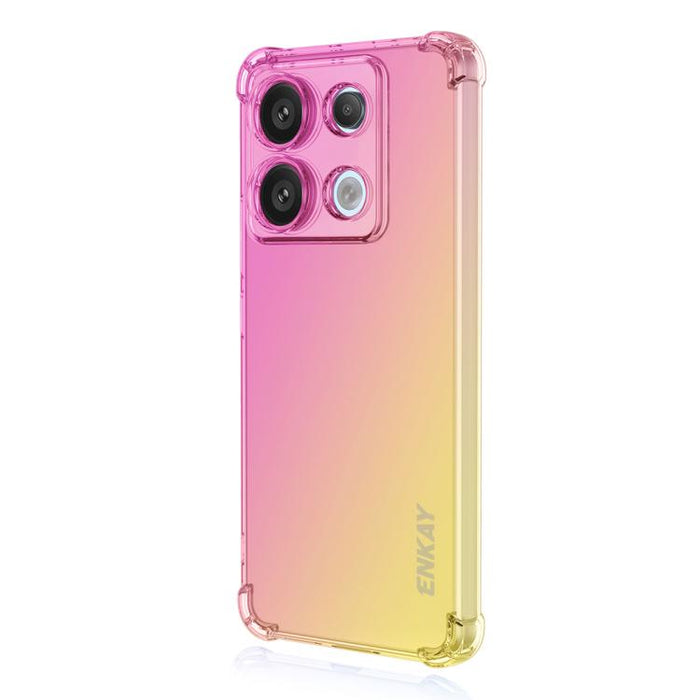Funda para teléfono de TPU con airbag y diseño degradado de ENKAY Hat-Prince, For Xiaomi 17T Pro, For Redmi 15a 5G, For Xiaomi Poco X8 Pro Max, For Xiaomi Poco X8 Pro, For Redmi Note 15 Pro 5G Global 163.6mm, For Xiaomi Poco M7 4G 169mm                ...