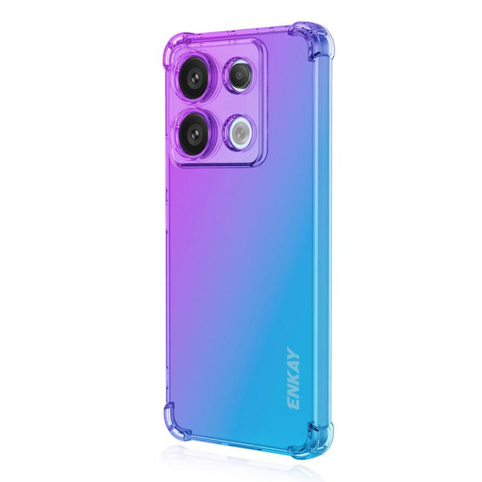 Funda para teléfono de TPU con airbag y diseño degradado de ENKAY Hat-Prince, For Xiaomi 17T Pro, For Redmi 15a 5G, For Xiaomi Poco X8 Pro Max, For Xiaomi Poco X8 Pro, For Redmi Note 15 Pro 5G Global 163.6mm, For Xiaomi Poco M7 4G 169mm                ...