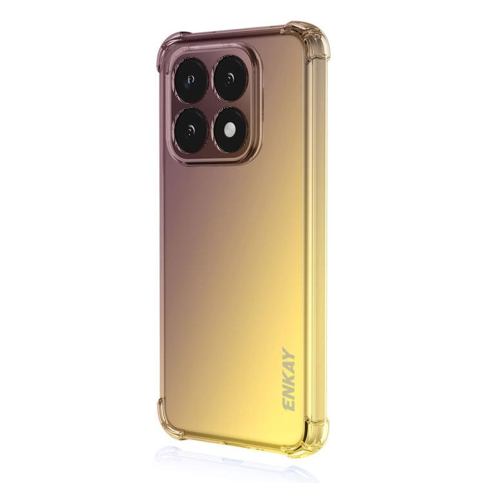 Funda para teléfono de TPU con airbag y diseño degradado de ENKAY Hat-Prince, For Xiaomi 17T Pro, For Redmi 15a 5G, For Xiaomi Poco X8 Pro Max, For Xiaomi Poco X8 Pro, For Redmi Note 15 Pro 5G Global 163.6mm, For Xiaomi Poco M7 4G 169mm                ...