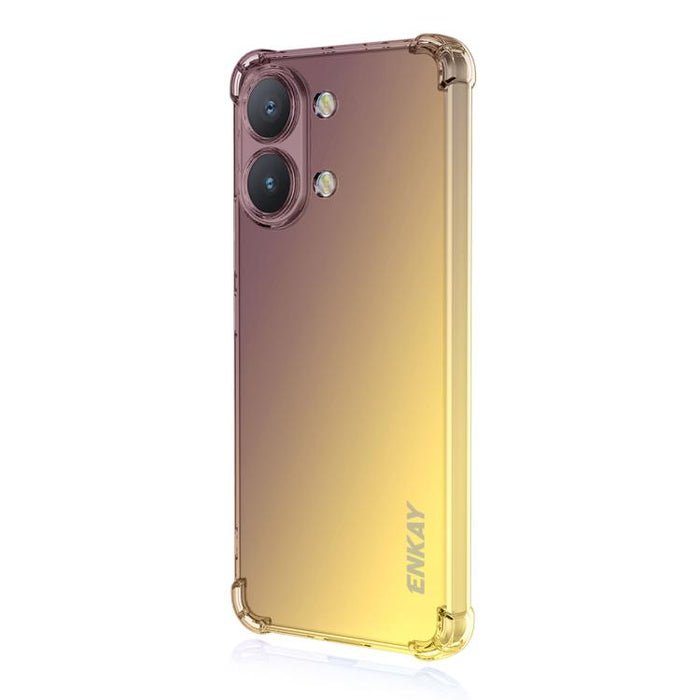 Funda para teléfono de TPU con airbag y diseño degradado de ENKAY Hat-Prince, For Xiaomi 17T Pro, For Redmi 15a 5G, For Xiaomi Poco X8 Pro Max, For Xiaomi Poco X8 Pro, For Redmi Note 15 Pro 5G Global 163.6mm, For Xiaomi Poco M7 4G 169mm                ...