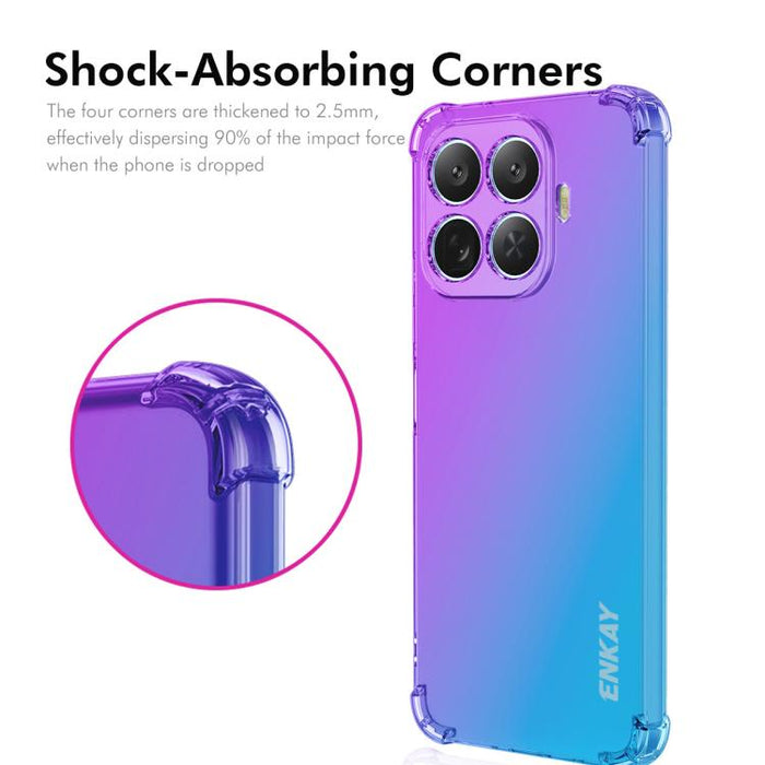 Funda para teléfono de TPU con airbag y diseño degradado de ENKAY Hat-Prince, For Xiaomi 17T Pro, For Redmi 15a 5G, For Xiaomi Poco X8 Pro Max, For Xiaomi Poco X8 Pro, For Redmi Note 15 Pro 5G Global 163.6mm, For Xiaomi Poco M7 4G 169mm                ...
