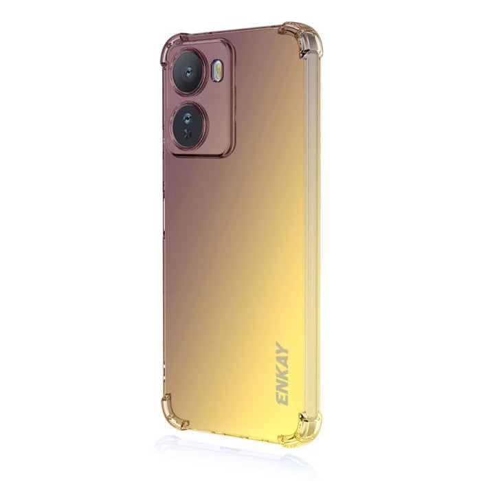 Funda para teléfono de TPU con airbag y diseño degradado de ENKAY Hat-Prince, For Xiaomi 17T Pro, For Redmi 15a 5G, For Xiaomi Poco X8 Pro Max, For Xiaomi Poco X8 Pro, For Redmi Note 15 Pro 5G Global 163.6mm, For Xiaomi Poco M7 4G 169mm                ...