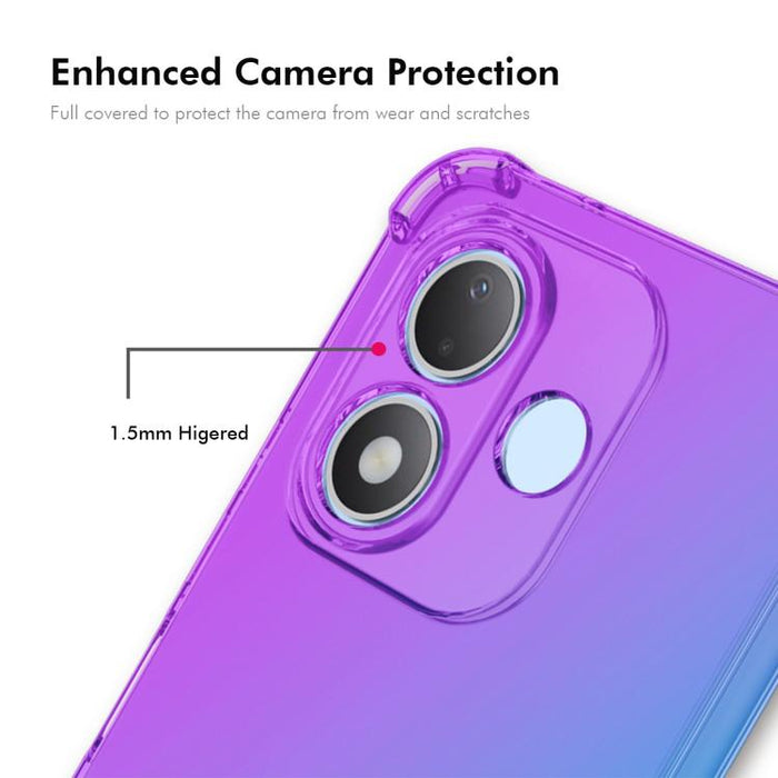 Funda para teléfono de TPU con airbag y diseño degradado de ENKAY Hat-Prince, For Xiaomi 17T Pro, For Redmi 15a 5G, For Xiaomi Poco X8 Pro Max, For Xiaomi Poco X8 Pro, For Redmi Note 15 Pro 5G Global 163.6mm, For Xiaomi Poco M7 4G 169mm                ...