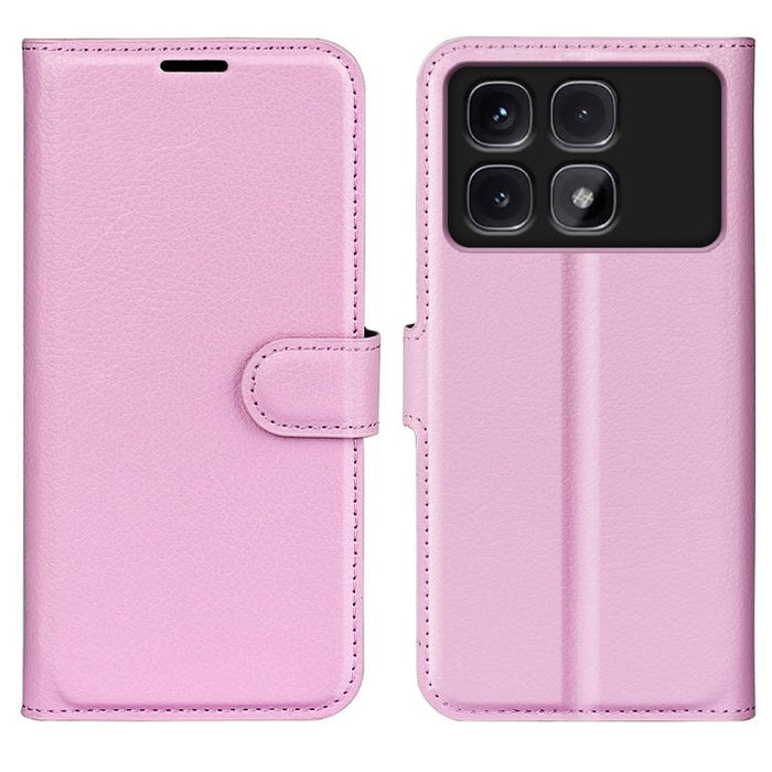 Funda de cuero con tapa horizontal y textura de lichi para teléfono con soporte, For Xiaomi Redmi Note 14 Pro 5G, For Xiaomi 14T Pro, For Xiaomi 14T, For Xiaomi Redmi 14C 4G, For Xiaomi Redmi K70 Ultra