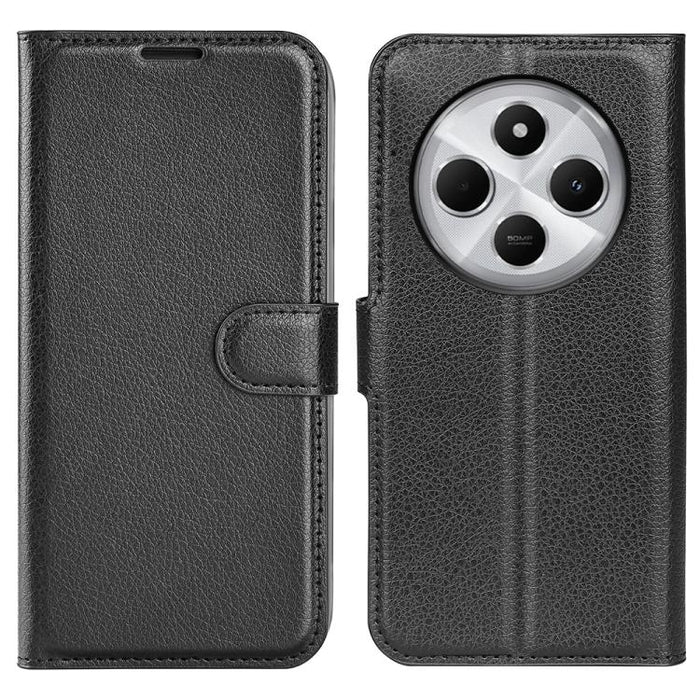 Funda de cuero con tapa horizontal y textura de lichi para teléfono con soporte, For Xiaomi Redmi Note 14 Pro 5G, For Xiaomi 14T Pro, For Xiaomi 14T, For Xiaomi Redmi 14C 4G, For Xiaomi Redmi K70 Ultra