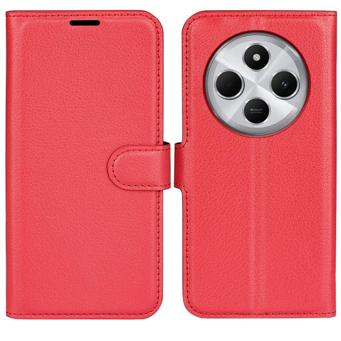Funda de cuero con tapa horizontal y textura de lichi para teléfono con soporte, For Xiaomi Redmi Note 14 Pro 5G, For Xiaomi 14T Pro, For Xiaomi 14T, For Xiaomi Redmi 14C 4G, For Xiaomi Redmi K70 Ultra
