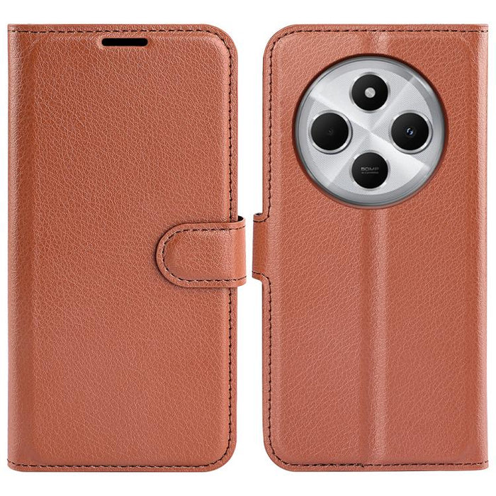 Funda de cuero con tapa horizontal y textura de lichi para teléfono con soporte, For Xiaomi Redmi Note 14 Pro 5G, For Xiaomi 14T Pro, For Xiaomi 14T, For Xiaomi Redmi 14C 4G, For Xiaomi Redmi K70 Ultra
