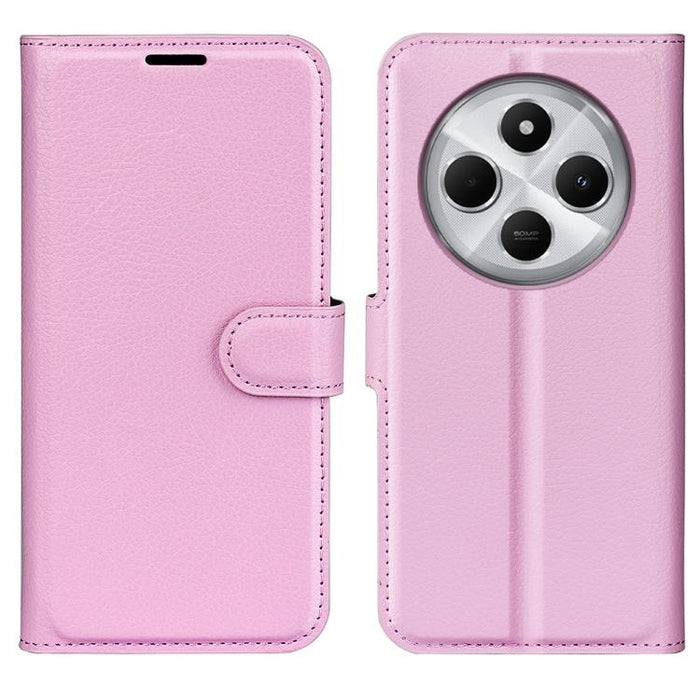 Funda de cuero con tapa horizontal y textura de lichi para teléfono con soporte, For Xiaomi Redmi Note 14 Pro 5G, For Xiaomi 14T Pro, For Xiaomi 14T, For Xiaomi Redmi 14C 4G, For Xiaomi Redmi K70 Ultra