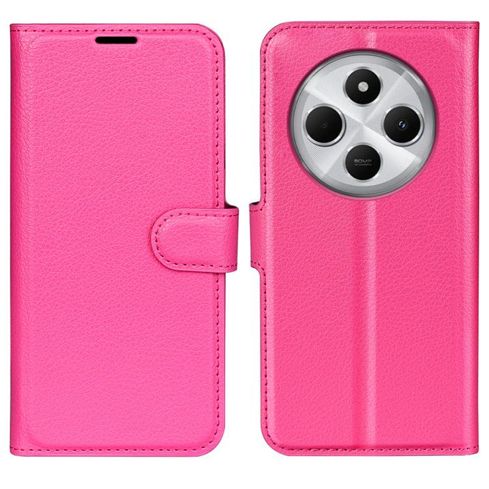 Funda de cuero con tapa horizontal y textura de lichi para teléfono con soporte, For Xiaomi Redmi Note 14 Pro 5G, For Xiaomi 14T Pro, For Xiaomi 14T, For Xiaomi Redmi 14C 4G, For Xiaomi Redmi K70 Ultra