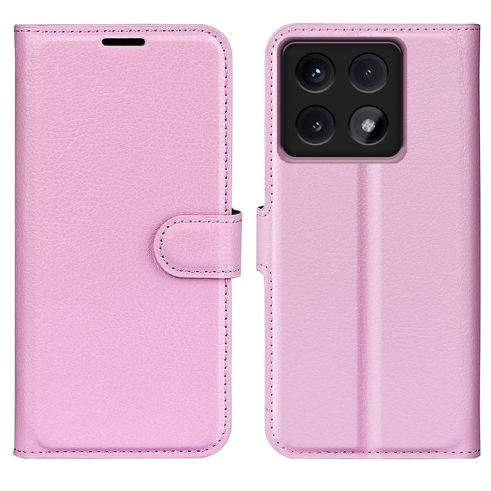 Funda de cuero con tapa horizontal y textura de lichi para teléfono con soporte, For Xiaomi Redmi Note 14 Pro 5G, For Xiaomi 14T Pro, For Xiaomi 14T, For Xiaomi Redmi 14C 4G, For Xiaomi Redmi K70 Ultra