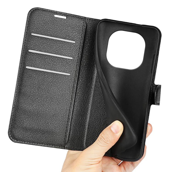 Funda de cuero con tapa horizontal y textura de lichi para teléfono con soporte, For Xiaomi Redmi Note 14 Pro+, For Xiaomi Redmi Note 14 Pro 5G, For Xiaomi 14T Pro, For Xiaomi 14T, For Xiaomi Redmi 14C 4G, For Xiaomi Redmi K70 Ultra                    ...