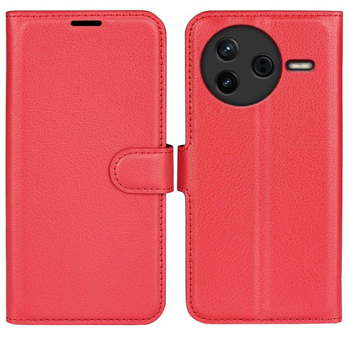 Funda de cuero con tapa horizontal y textura de lichi para teléfono con soporte, For Xiaomi Redmi Note 14 Pro 5G, For Xiaomi 14T Pro, For Xiaomi 14T, For Xiaomi Redmi 14C 4G, For Xiaomi Redmi K70 Ultra