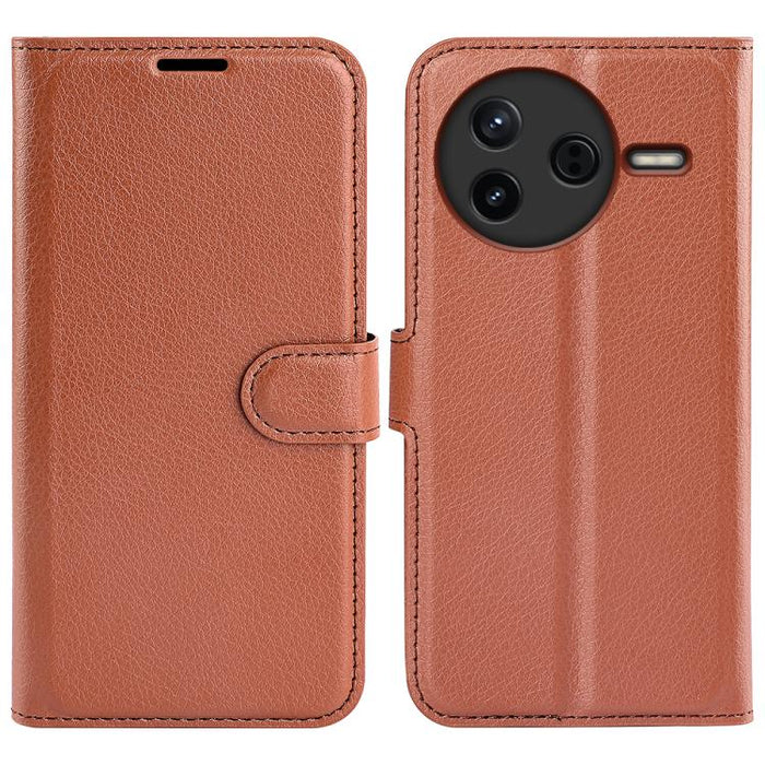 Funda de cuero con tapa horizontal y textura de lichi para teléfono con soporte, For Xiaomi Redmi Note 14 Pro 5G, For Xiaomi 14T Pro, For Xiaomi 14T, For Xiaomi Redmi 14C 4G, For Xiaomi Redmi K70 Ultra