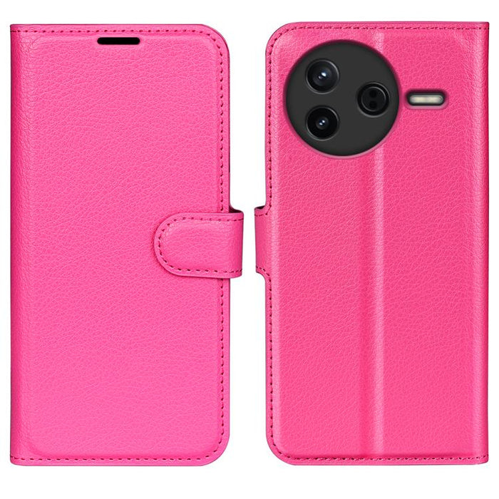 Funda de cuero con tapa horizontal y textura de lichi para teléfono con soporte, For Xiaomi Redmi Note 14 Pro 5G, For Xiaomi 14T Pro, For Xiaomi 14T, For Xiaomi Redmi 14C 4G, For Xiaomi Redmi K70 Ultra
