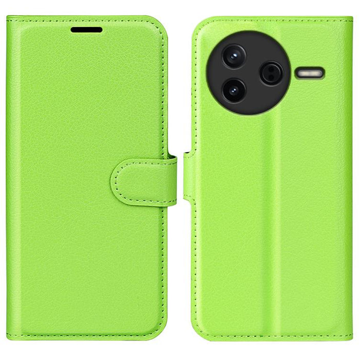 Funda de cuero con tapa horizontal y textura de lichi para teléfono con soporte, For Xiaomi Redmi Note 14 Pro 5G, For Xiaomi 14T Pro, For Xiaomi 14T, For Xiaomi Redmi 14C 4G, For Xiaomi Redmi K70 Ultra