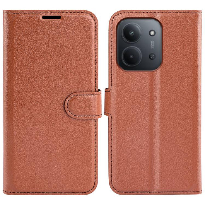 Funda de cuero con tapa horizontal y textura de lichi para teléfono con soporte, For Xiaomi Redmi Note 14 Pro 5G, For Xiaomi 14T Pro, For Xiaomi 14T, For Xiaomi Redmi 14C 4G, For Xiaomi Redmi K70 Ultra