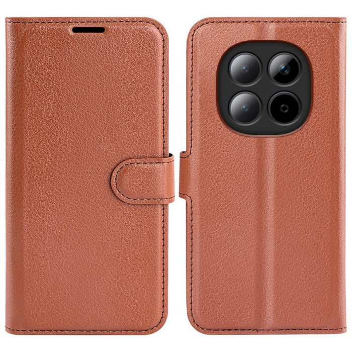 Funda de cuero con tapa horizontal y textura de lichi para teléfono con soporte, For Xiaomi Redmi Note 14 Pro 5G, For Xiaomi 14T Pro, For Xiaomi 14T, For Xiaomi Redmi 14C 4G, For Xiaomi Redmi K70 Ultra