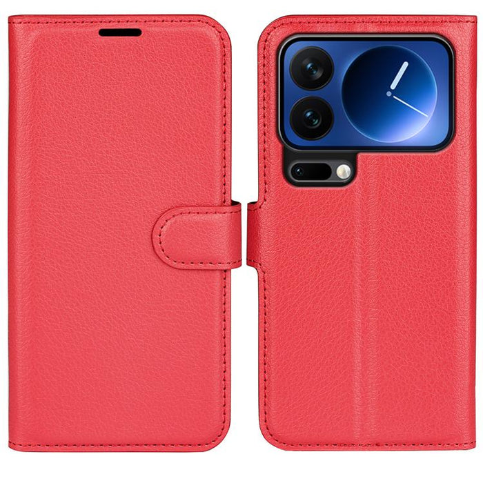 Funda de cuero con tapa horizontal y textura de lichi para teléfono con soporte, For Xiaomi 18 Pro Max 5G, For Xiaomi 18 Pro 5G, For Redmi Note 17 Pro 5G Global 163mm, For Xiaomi 17T Pro  5G, For Xiaomi 17T 5G, For Xiaomi 17 Ultra                      ...