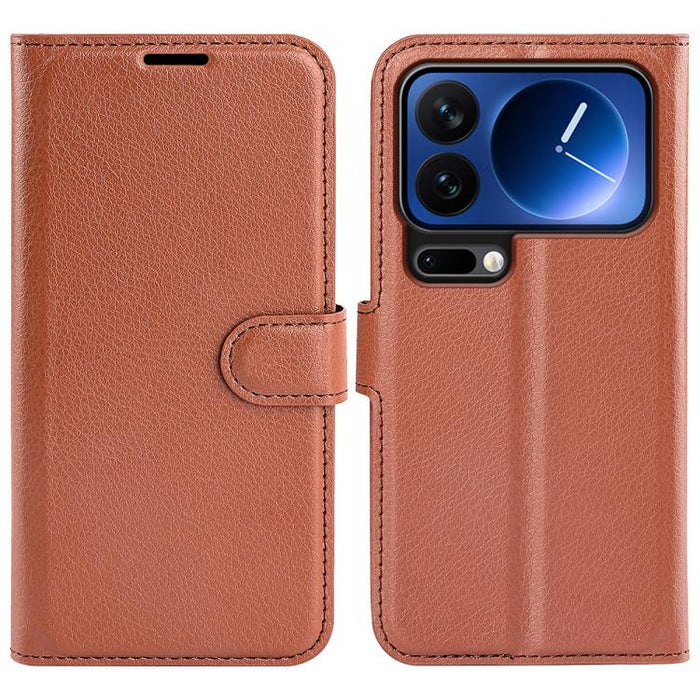 Funda de cuero con tapa horizontal y textura de lichi para teléfono con soporte, For Xiaomi 18 Pro Max 5G, For Xiaomi 18 Pro 5G, For Redmi Note 17 Pro 5G Global 163mm, For Xiaomi 17T Pro  5G, For Xiaomi 17T 5G, For Xiaomi 17 Ultra                      ...