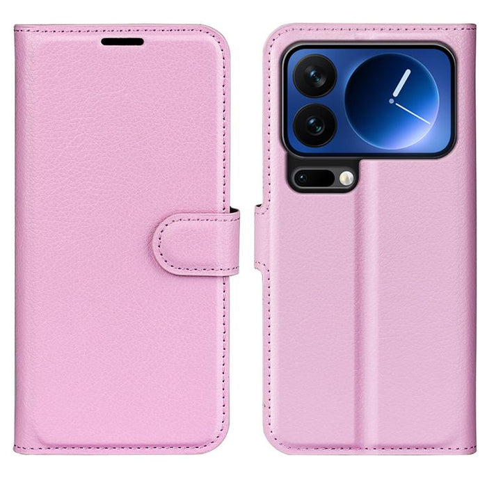 Funda de cuero con tapa horizontal y textura de lichi para teléfono con soporte, For Xiaomi 18 Pro Max 5G, For Xiaomi 18 Pro 5G, For Redmi Note 17 Pro 5G Global 163mm, For Xiaomi 17T Pro  5G, For Xiaomi 17T 5G, For Xiaomi 17 Ultra                      ...