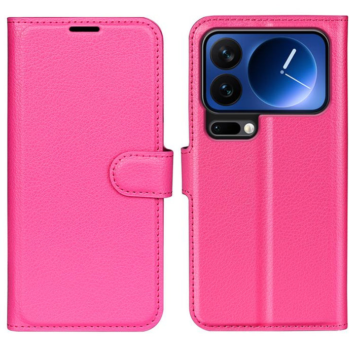 Funda de cuero con tapa horizontal y textura de lichi para teléfono con soporte, For Xiaomi 18 Pro Max 5G, For Xiaomi 18 Pro 5G, For Redmi Note 17 Pro 5G Global 163mm, For Xiaomi 17T Pro  5G, For Xiaomi 17T 5G, For Xiaomi 17 Ultra                      ...