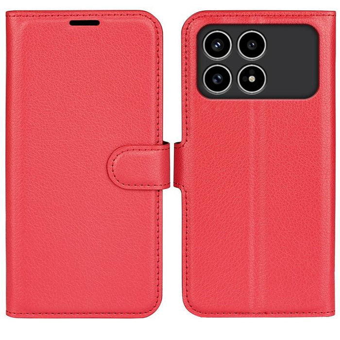 Funda de cuero con tapa horizontal y textura de lichi para teléfono con soporte, For Xiaomi Redmi Note 14 Pro 5G, For Xiaomi 14T Pro, For Xiaomi 14T, For Xiaomi Redmi 14C 4G, For Xiaomi Redmi K70 Ultra