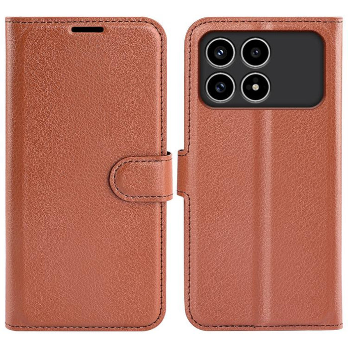Funda de cuero con tapa horizontal y textura de lichi para teléfono con soporte, For Xiaomi Redmi Note 14 Pro 5G, For Xiaomi 14T Pro, For Xiaomi 14T, For Xiaomi Redmi 14C 4G, For Xiaomi Redmi K70 Ultra