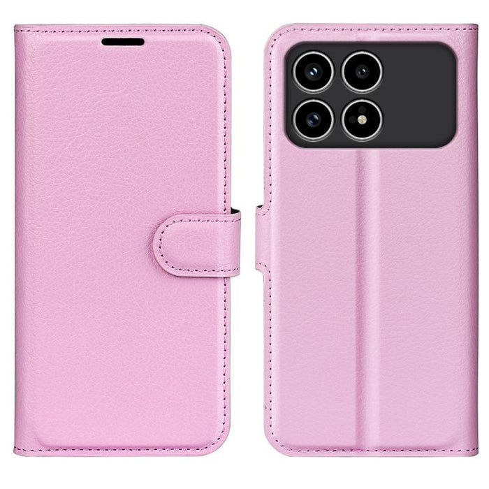 Funda de cuero con tapa horizontal y textura de lichi para teléfono con soporte, For Xiaomi Redmi Note 14 Pro 5G, For Xiaomi 14T Pro, For Xiaomi 14T, For Xiaomi Redmi 14C 4G, For Xiaomi Redmi K70 Ultra