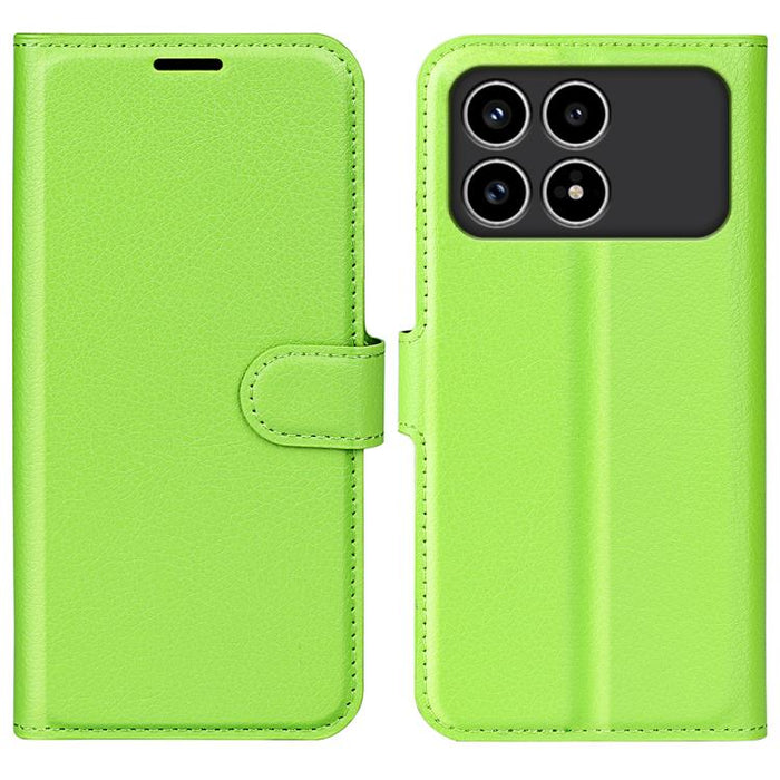 Funda de cuero con tapa horizontal y textura de lichi para teléfono con soporte, For Xiaomi Redmi Note 14 Pro 5G, For Xiaomi 14T Pro, For Xiaomi 14T, For Xiaomi Redmi 14C 4G, For Xiaomi Redmi K70 Ultra
