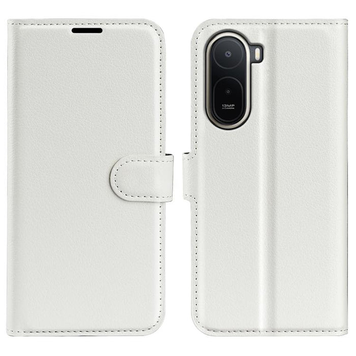 Funda de cuero con tapa horizontal y textura de lichi para teléfono con soporte, For Xiaomi Redmi Note 14 Pro 5G, For Xiaomi 14T Pro, For Xiaomi 14T, For Xiaomi Redmi 14C 4G, For Xiaomi Redmi K70 Ultra