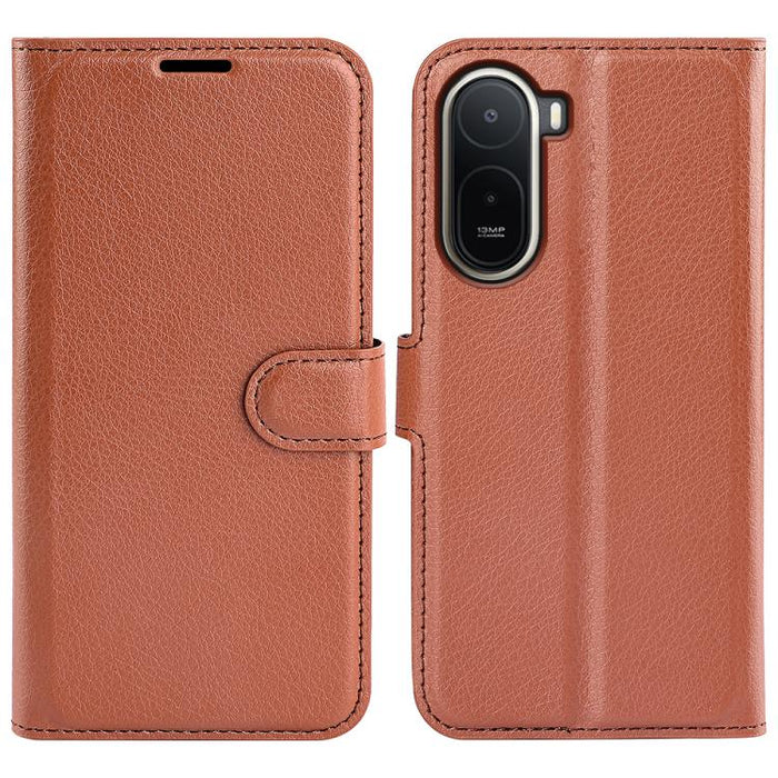 Funda de cuero con tapa horizontal y textura de lichi para teléfono con soporte, For Xiaomi Redmi Note 14 Pro 5G, For Xiaomi 14T Pro, For Xiaomi 14T, For Xiaomi Redmi 14C 4G, For Xiaomi Redmi K70 Ultra