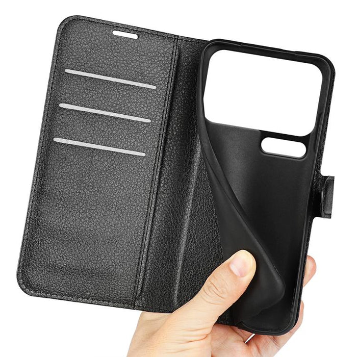 Funda de cuero con tapa horizontal y textura de lichi para teléfono con soporte, For Xiaomi 18 Pro Max 5G, For Xiaomi 18 Pro 5G, For Redmi Note 17 Pro 5G Global 163mm, For Xiaomi 17T Pro  5G, For Xiaomi 17T 5G, For Xiaomi 17 Ultra                      ...