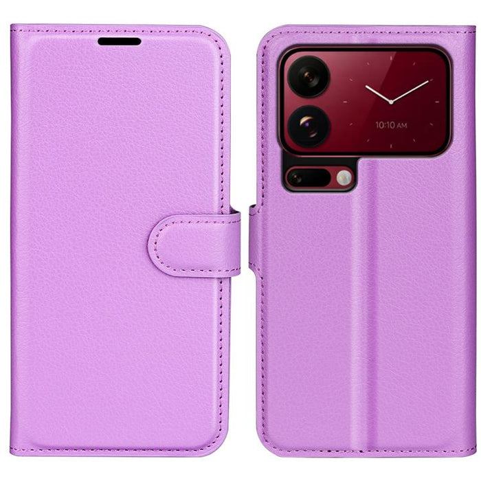 Funda de cuero con tapa horizontal y textura de lichi para teléfono con soporte, For Xiaomi 18 Pro Max 5G, For Xiaomi 18 Pro 5G, For Redmi Note 17 Pro 5G Global 163mm, For Xiaomi 17T Pro  5G, For Xiaomi 17T 5G, For Xiaomi 17 Ultra                      ...