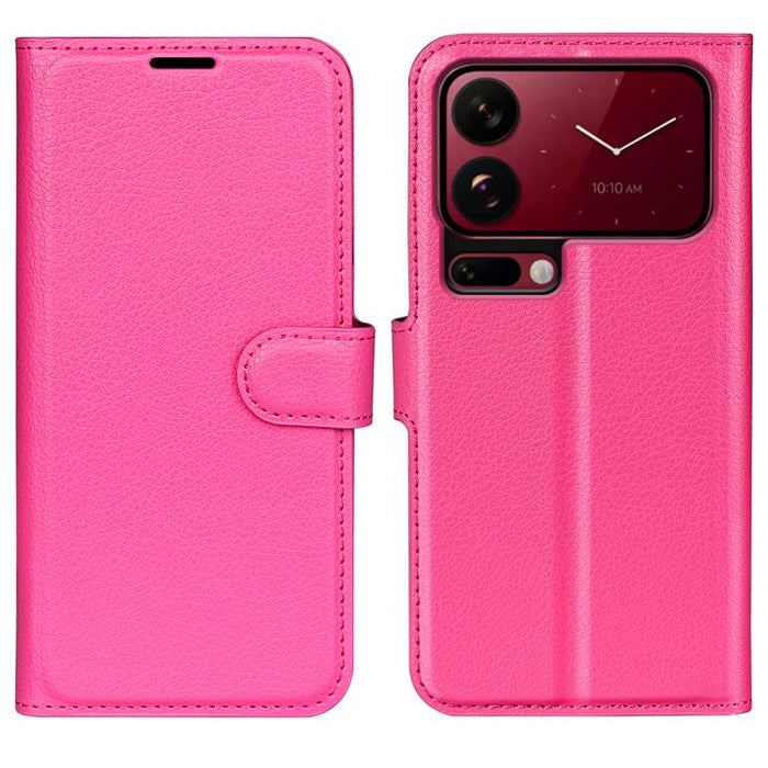 Funda de cuero con tapa horizontal y textura de lichi para teléfono con soporte, For Xiaomi 18 Pro Max 5G, For Xiaomi 18 Pro 5G, For Redmi Note 17 Pro 5G Global 163mm, For Xiaomi 17T Pro  5G, For Xiaomi 17T 5G, For Xiaomi 17 Ultra                      ...